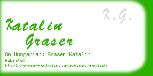 katalin graser business card